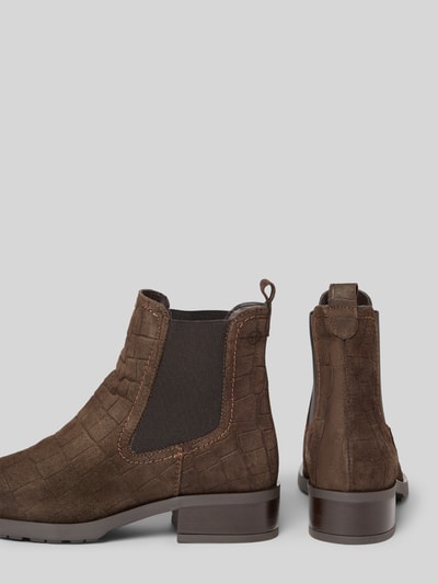 Tamaris Chelsea-boots van suède Donkerbruin - 2