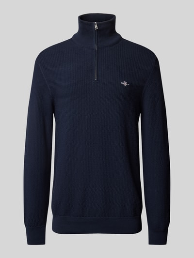 Gant Pullover mit Label-Stitching Marine 2