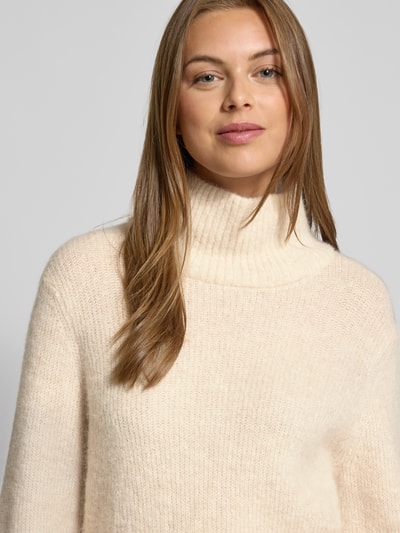 Selected Femme Golf o kroju regular fit z mieszanki wełny i wełny z alpaki model ‘SIA’ Złamany biały 3