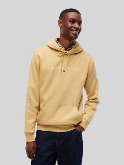 Tommy Jeans Regular fit hoodie met logo-opschrift Beige - 4