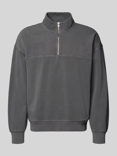 Levi's® Relaxed Fit Sweatshirt aus reiner Baumwolle Modell 'MARINA' Dunkelgrau 2