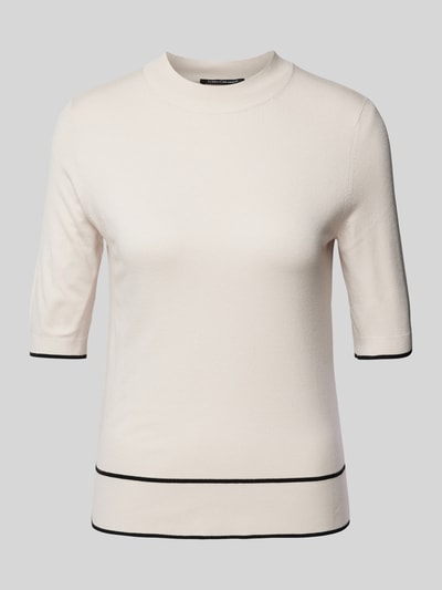 Luisa Cerano Longsleeve mit Ziernähten Sand 2