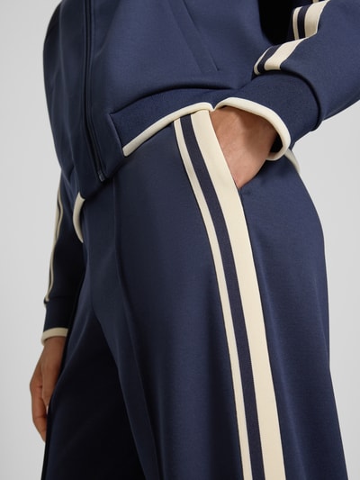 Jake*s Casual Sweathose mit elastischem Bund und Galonstreifen Marine 3