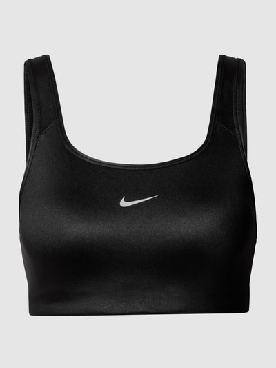 NIKE TRAINING Bustier mit Label-Print Black 2