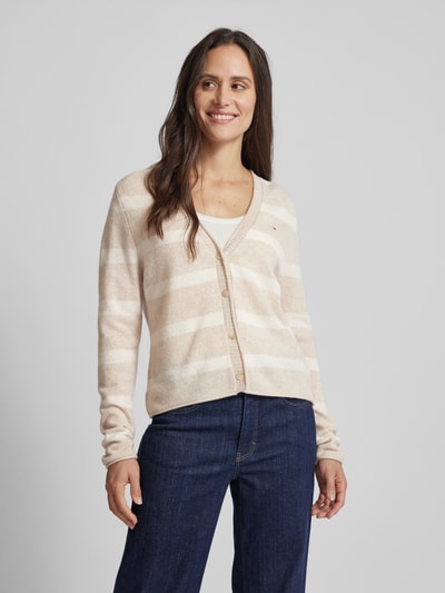 Tommy Hilfiger Strickjacke aus Wolle mit V-Ausschnitt Beige 4