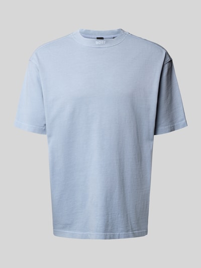 BOSS Orange Oversized T-shirt van puur katoen, model 'TE_DYE' Lichtblauw - 2