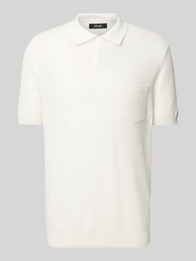 Polo Ralph Lauren Slim Fit Poloshirt mit Kentkragen Weiss 2