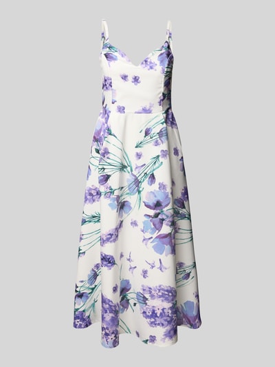 GUIDO MARIA KRETSCHMER WOMAN Sukienka koktajlowa z dekoltem w kształcie serca model ‘Carola’ Jasnofioletowy 2