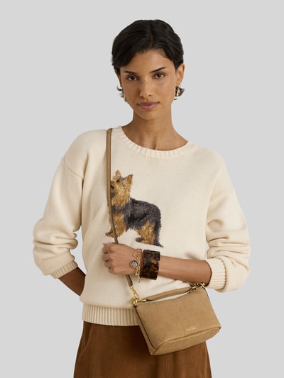 Lauren Ralph Lauren Umhängetasche aus echtem Rindsleder Modell 'BLKE MINI' Camel 1