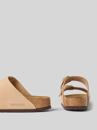 Birkenstock Sandaletten aus Leder mit Dornschließen Beige 2