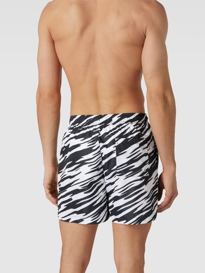 Calvin Klein Underwear Badehose mit Label-Print Modell 'MEDIUM' Weiss 4