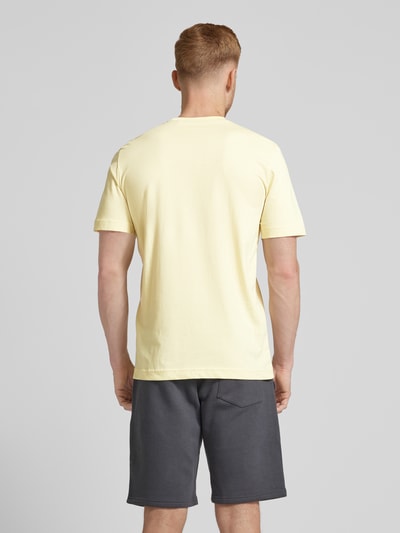 Tom Tailor T-shirt z nadrukiem z logo Jasnożółty 5