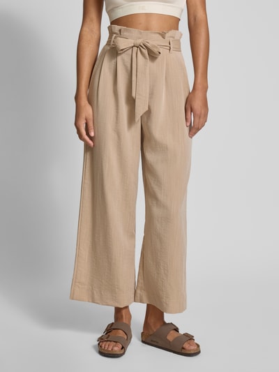Only Regular Fit Hose mit Paperbag-Taille Modell 'MARSA' Sand 4