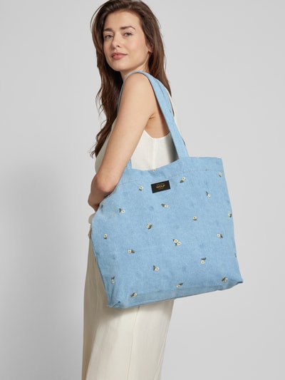 WOUF Tote bag in denimlook, model 'Ines' Jeansblauw - 1