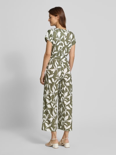 More & More Jumpsuit mit V-Ausschnitt Oliv 5