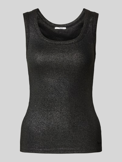 Pepe Jeans Tanktop in Ripp-Optik Modell 'LACEY' Black 2