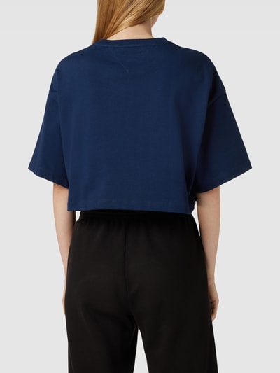 Tommy Hilfiger Cropped T-Shirt mit Label-Stitching Marine 5