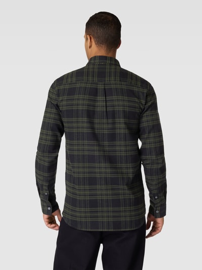 Lyle & Scott Freizeithemd mit Karomuster Modell 'Check' Oliv 5