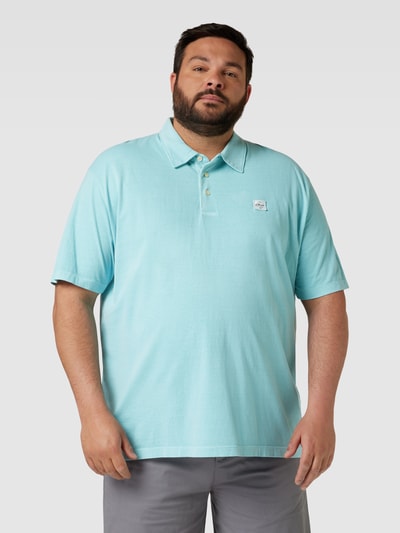 S.Oliver Plus PLUS SIZE poloshirt met labelpatch Mintgroen - 4