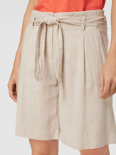 Christian Berg Woman Bermudas mit Leinen-Anteil Sand Melange 3