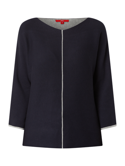 s.Oliver RED LABEL Pullover met aangeknipte mouwen  Marineblauw - 2