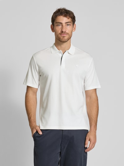 Jack & Jones Premium Regular Fit Poloshirt mit Logo-Patch Modell 'RODNEY' Weiss 4