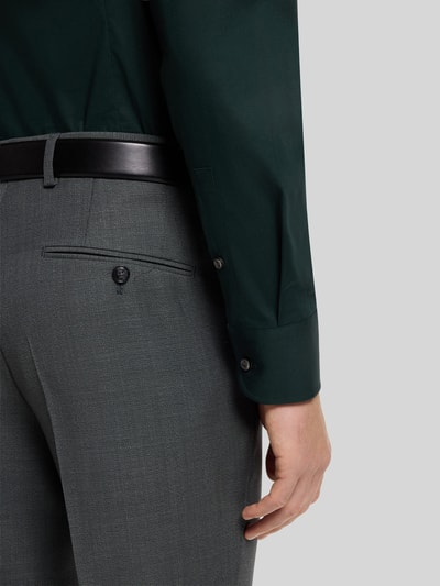 BOSS Koszula o kroju slim fit z mieszanki bawełny, koszula biznesowa model 'HANK' Butelkowy zielony 6