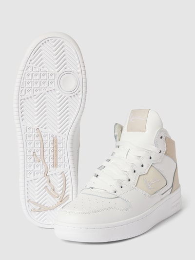 KARL KANI High Top Sneaker mit Label-Details Weiss 3