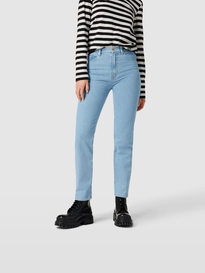 Kenzo Straight Fit Jeans mit Kontrastnähten Hellblau 4