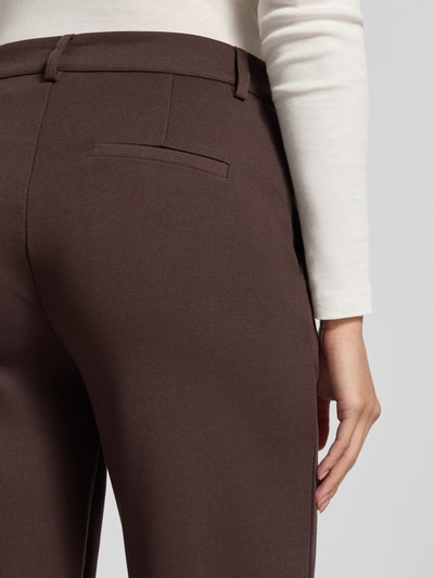 FREE/QUENT Broek met paspelzakken aan de achterkant, model 'Nanni' Donkerbruin - 3