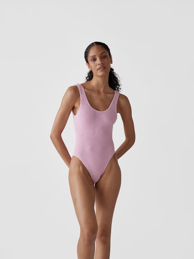 Sorbet Island Badeanzug mit Strukturmuster Lavendel 4