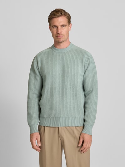 BOSS Orange Regular Fit Pullover aus Schurwolle-Mix MODELL 'KOLTORP' Mint 4