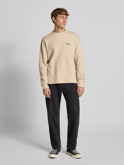 Pegador Oversized Sweatshirt mit Strukturmuster Ecru 1