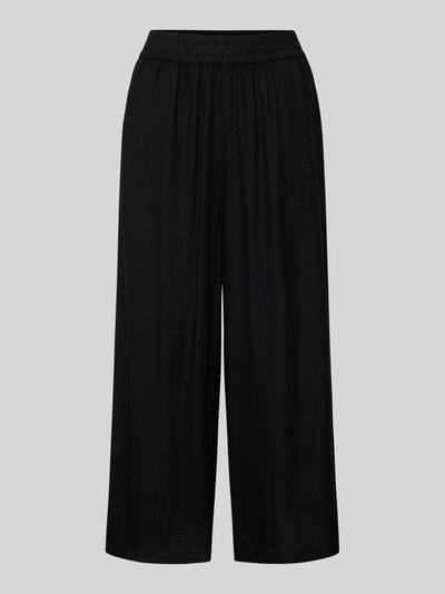 Pieces Loose Fit Culotte aus Viskose-Leinen-Mix Modell 'PIA' Black 2