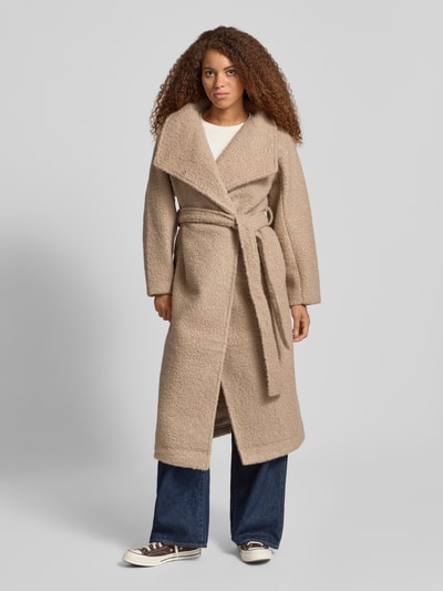 Gina Tricot Mantel mit Reverskragen Beige 4