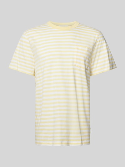 Armedangels T-Shirt mit Brusttasche Modell 'MAARKOS' Hellgelb 2