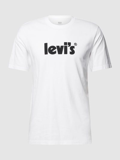 Levi's® Relaxed Fit T-Shirt mit Label-Print Weiss 2