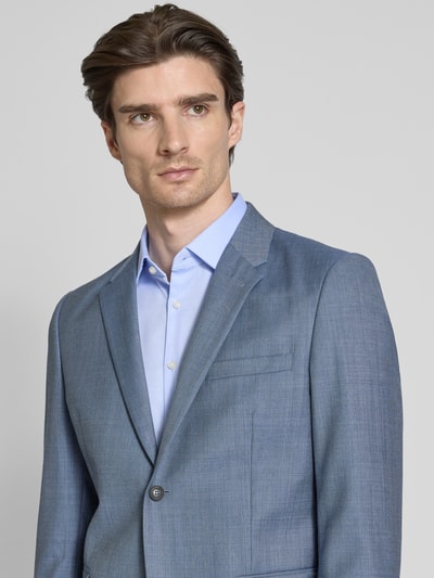 Jake*s Slim Fit Business-Hemd mit Knopfleiste Bleu 3