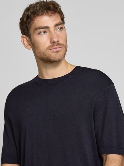 Jack & Jones Premium T-shirt o kroju regular fit z okrągłym dekoltem model ‘WILLIAM’ Ciemnoniebieski 3