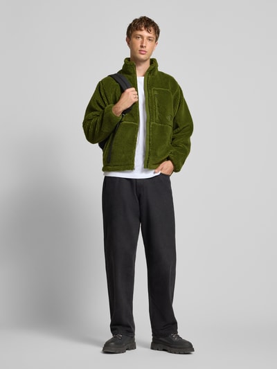 The North Face Kurtka teddy z zamkiem błyskawicznym, krój regular fit Oliwkowy 1