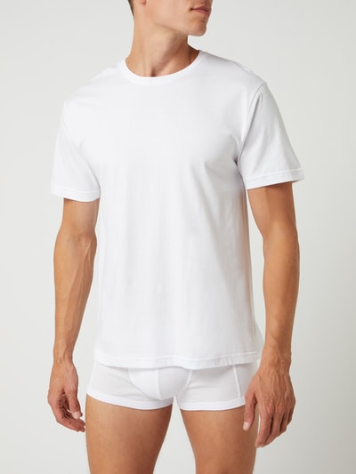 Tom Tailor T-shirt z bawełny w zestawie 2 szt.  Biały 3