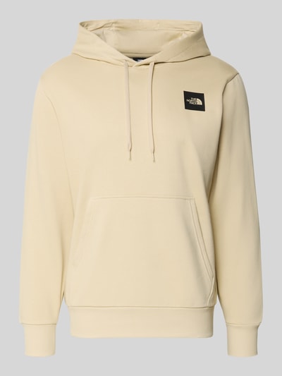 Produktfoto, Regular Fit Hoodie mit Logo-Print von The North Face in Beige, Baumwoll-Mix, mit Kapuze, Känguru-Tasche und elastischen Abschlüssen