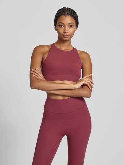 PUMA Tanktop mit Logo-Print und Racerback Bordeaux 4