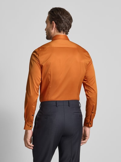 Jake*s Slim Fit Business-Hemd mit Kentkragen Dunkelorange 5
