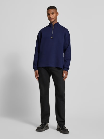 HUGO Relaxed Fit Sweatshirt aus Baumwoll-Mix Modell 'DANOVOTOP' Royal 1