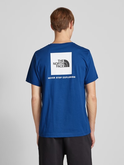 The North Face T-Shirt mit Label-Print Dunkelblau 4