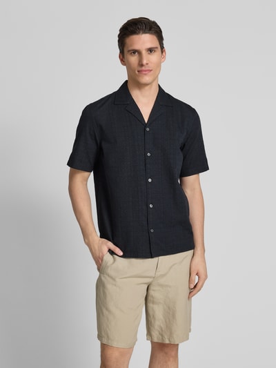 Marc O'Polo Regular Fit Freizeithemd aus reiner Baumwolle Black 4