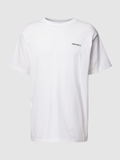 Carhartt Work In Progress T-Shirt mit Label-Stitching Weiss 2