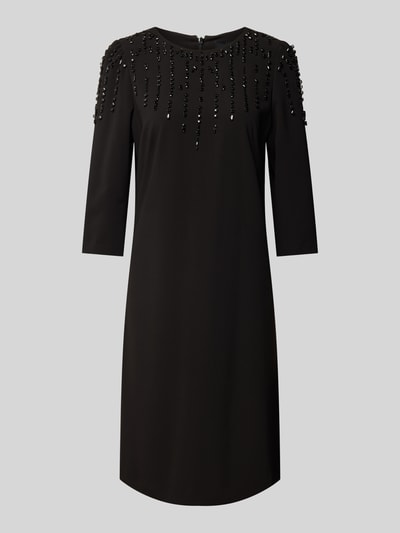 Marc Cain Knielanges Kleid mit Perlen BLACK 1