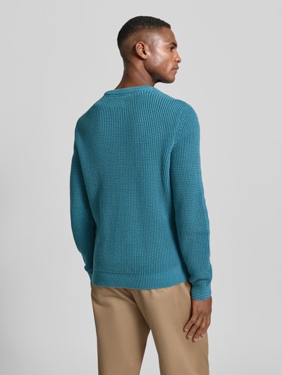 Lerros Sweter o kroju regular fit z imitacji dzianiny Morski 5